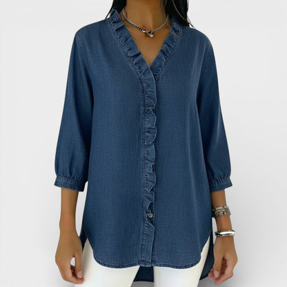 Juniper - Elegant Ruffled Blouse