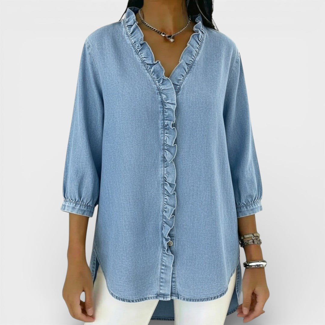 Juniper - Elegant Ruffled Blouse