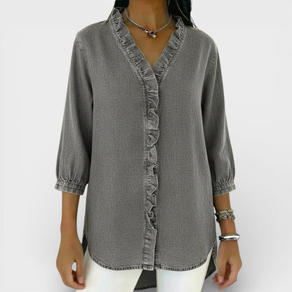 Juniper - Elegant Ruffled Blouse