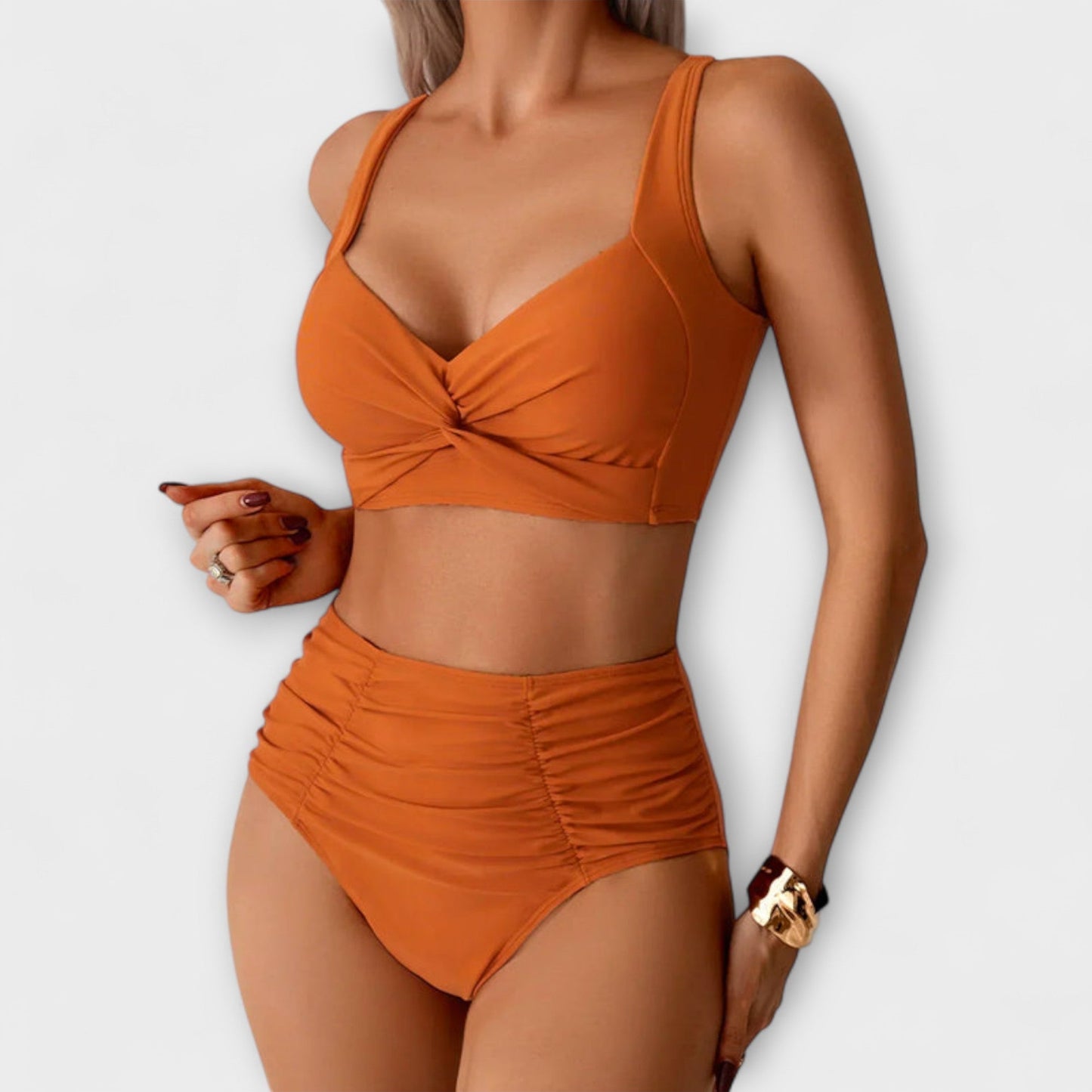 Zarae - Ruffled Bandeau Swimsuit – Ruffled Bandeau Swimsuit 2