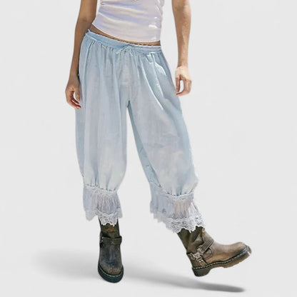 Lenoire Patchwork Lace Trousers