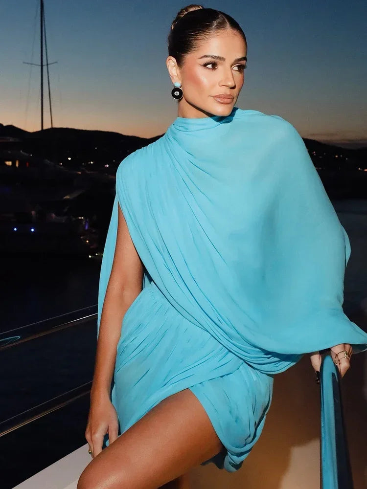 Lumiere - Draped One-Shoulder Dress