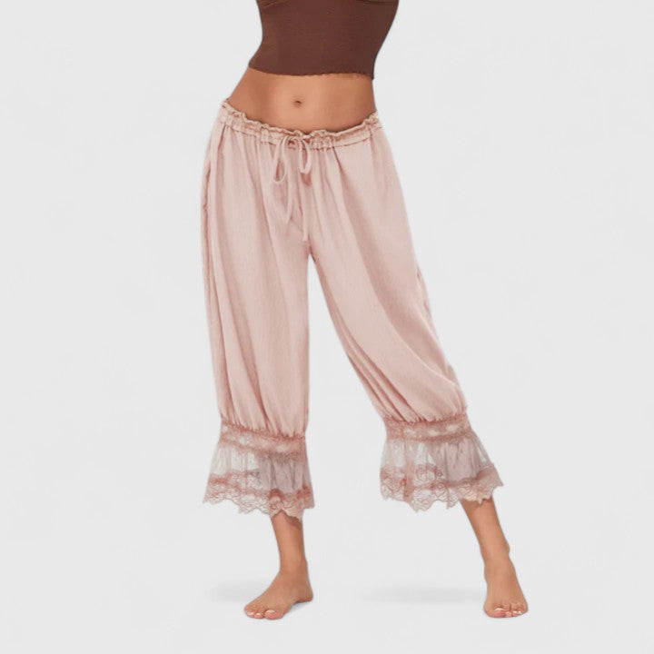 Lenoire Patchwork Lace Trousers