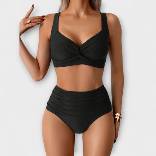 Zarae - Ruffled Bandeau Swimsuit