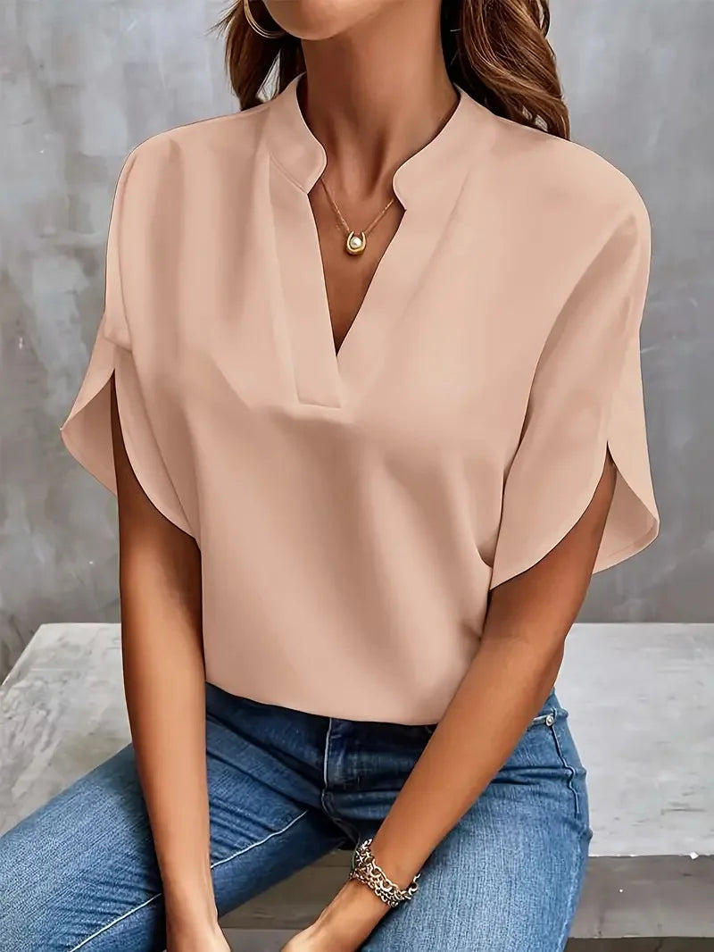 Marienne Soft V Neck Blouse