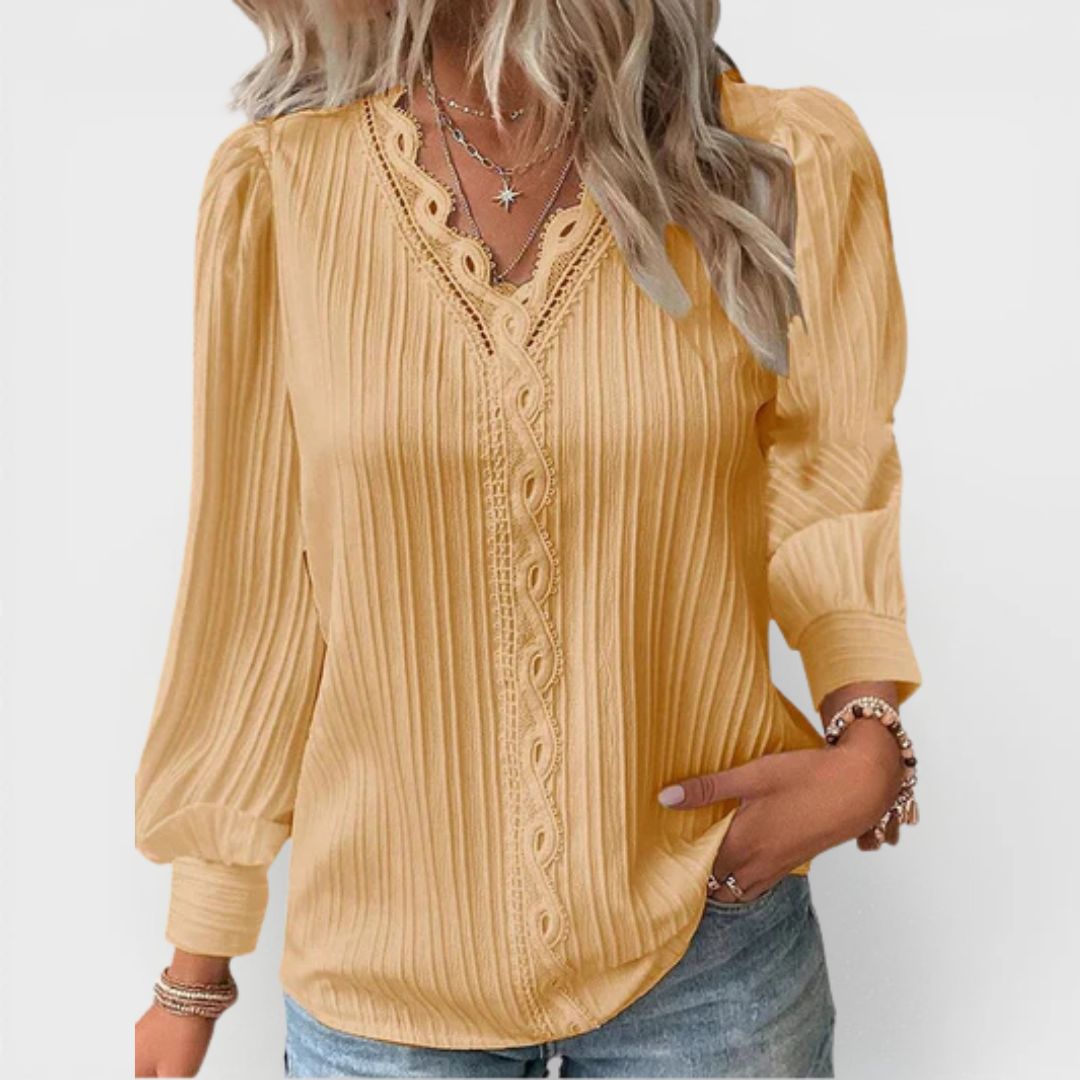 Fiora - Elegant Pullover Blouse