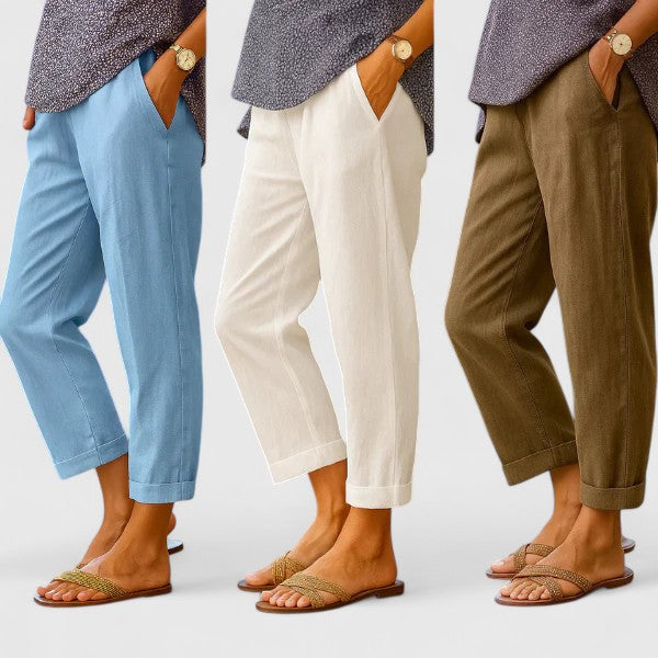 Davienne Lightweight Straight Trousers