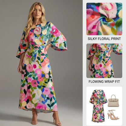 Leonette Floral Kimono Sleeve Dress