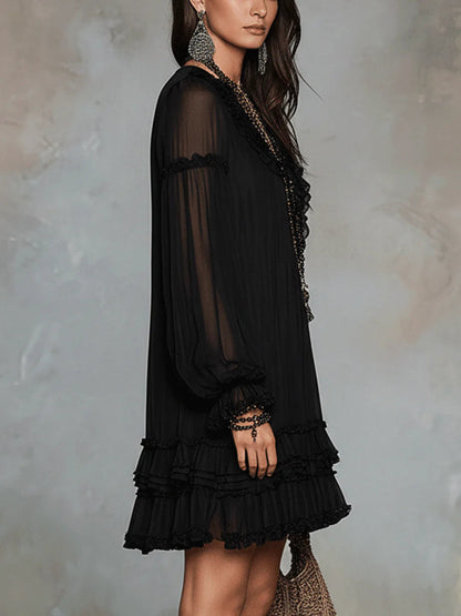 Calypso - Ruffled Mini Dress