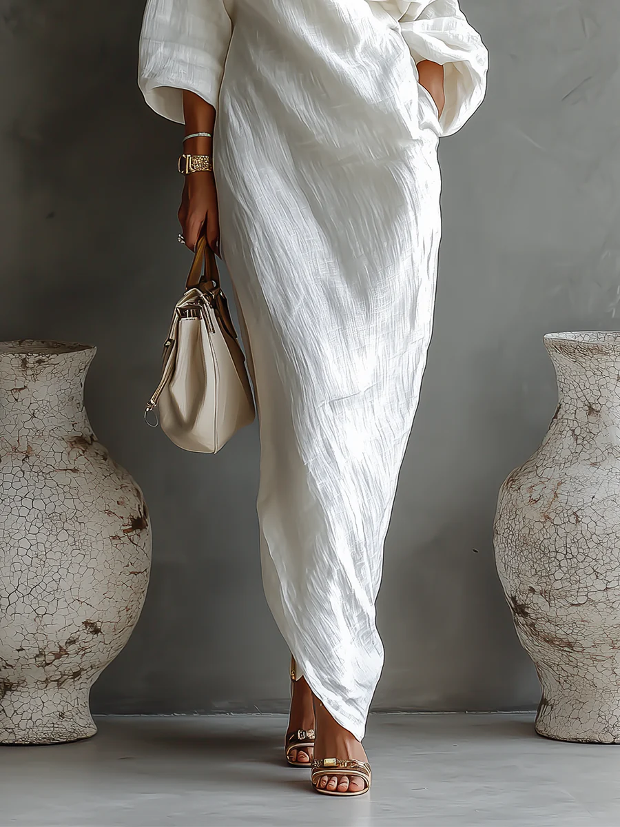 Solenne One Shoulder Maxi Dress