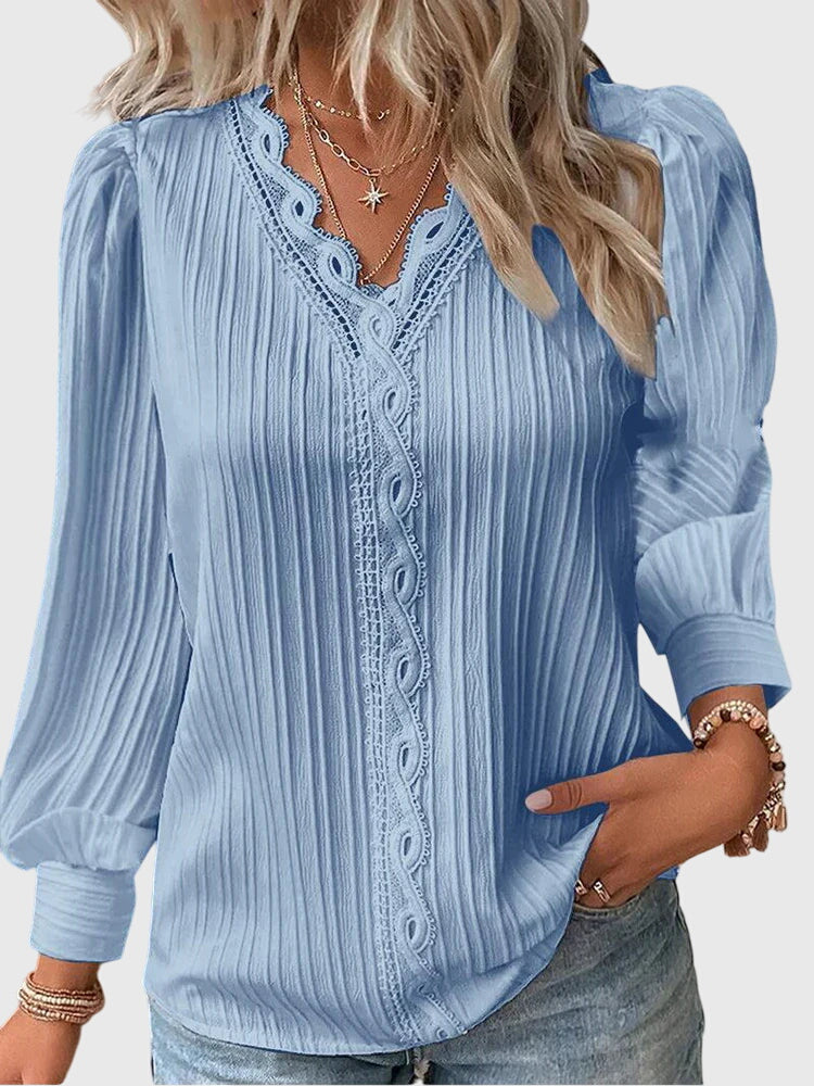 Fiora - Elegant Pullover Blouse