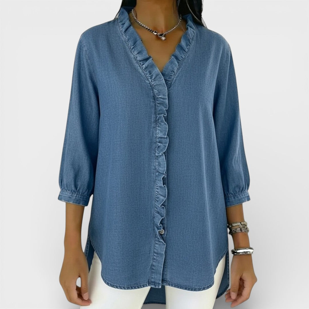 Juniper - Elegant Ruffled Blouse