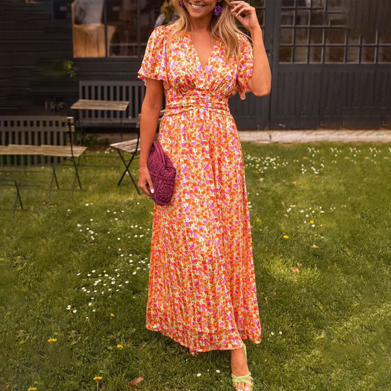 Fleur - Whimsical Floral A-Line Dress