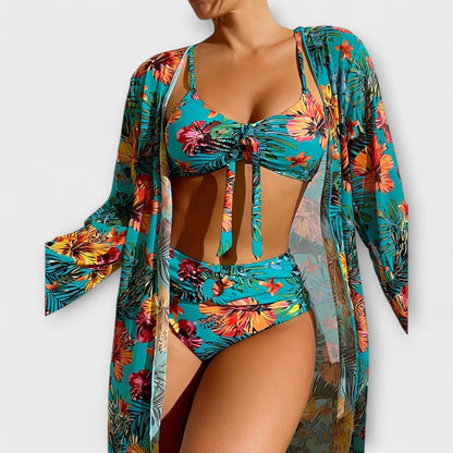 Zarae - Tropical Bikini & Kimono Set – Tropical Bikini & Kimono Set 4