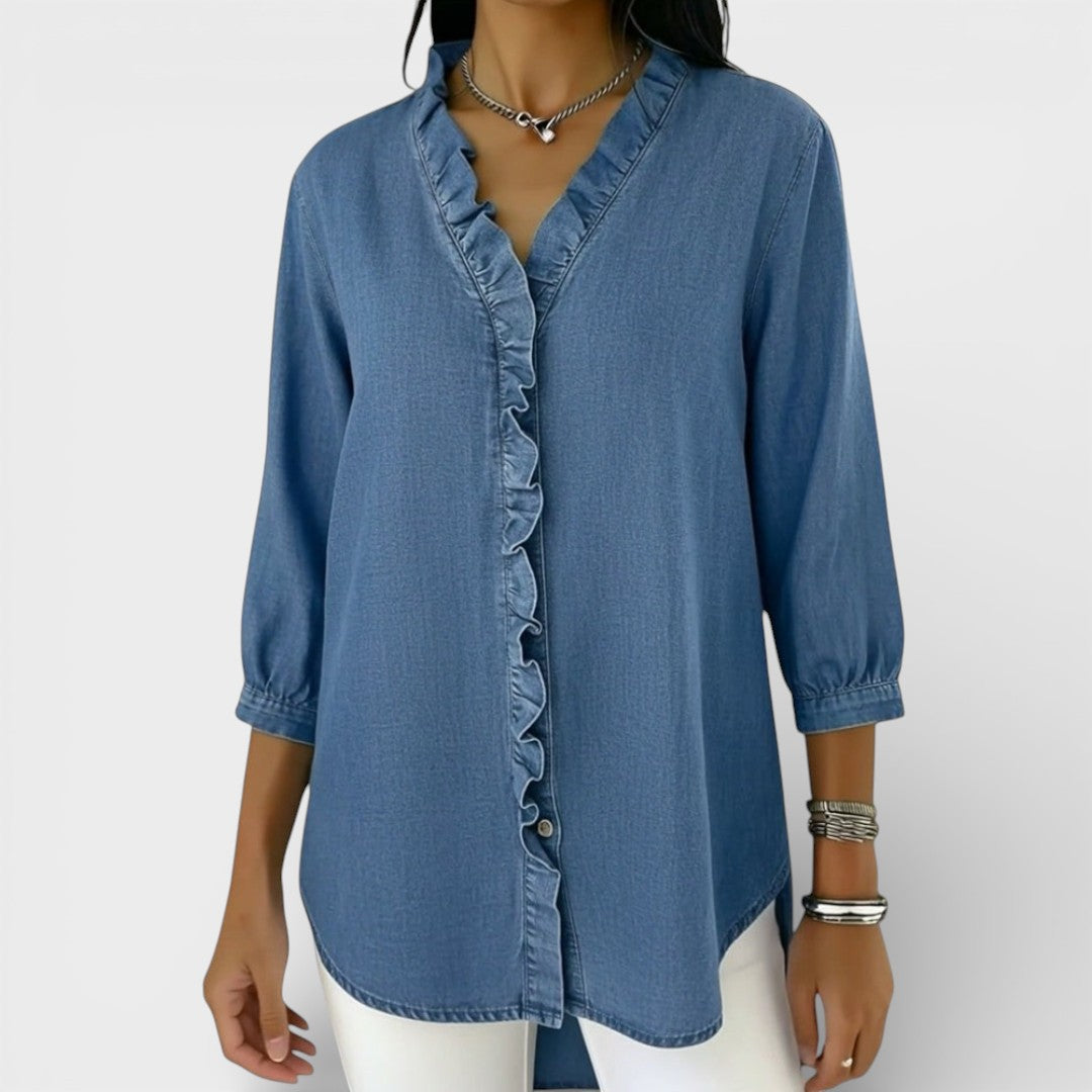 Juniper - Elegant Ruffled Blouse