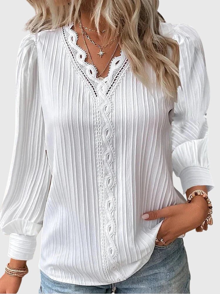 Fiora - Elegant Pullover Blouse