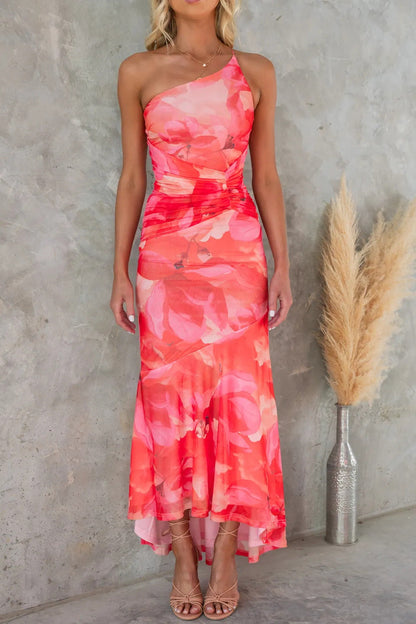 Bellatrix - Chic Pleated Floral Dress