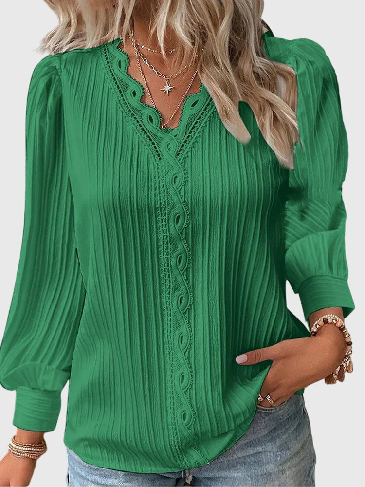 Fiora - Elegant Pullover Blouse