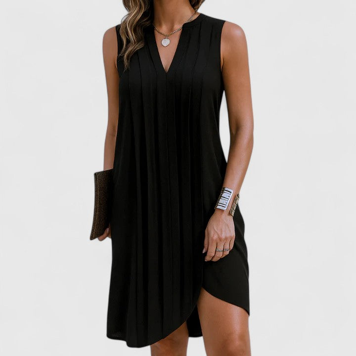 Fiona - Elegant V-Neck Midi Dress Dresses product image