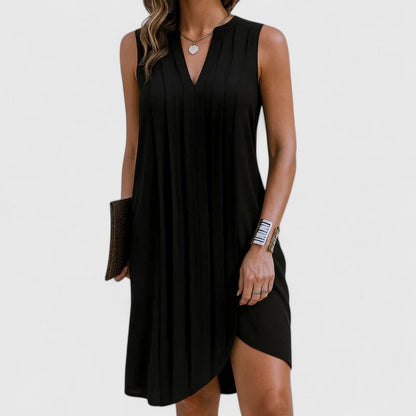 Fiona - Elegant V-Neck Midi Dress Dresses product image