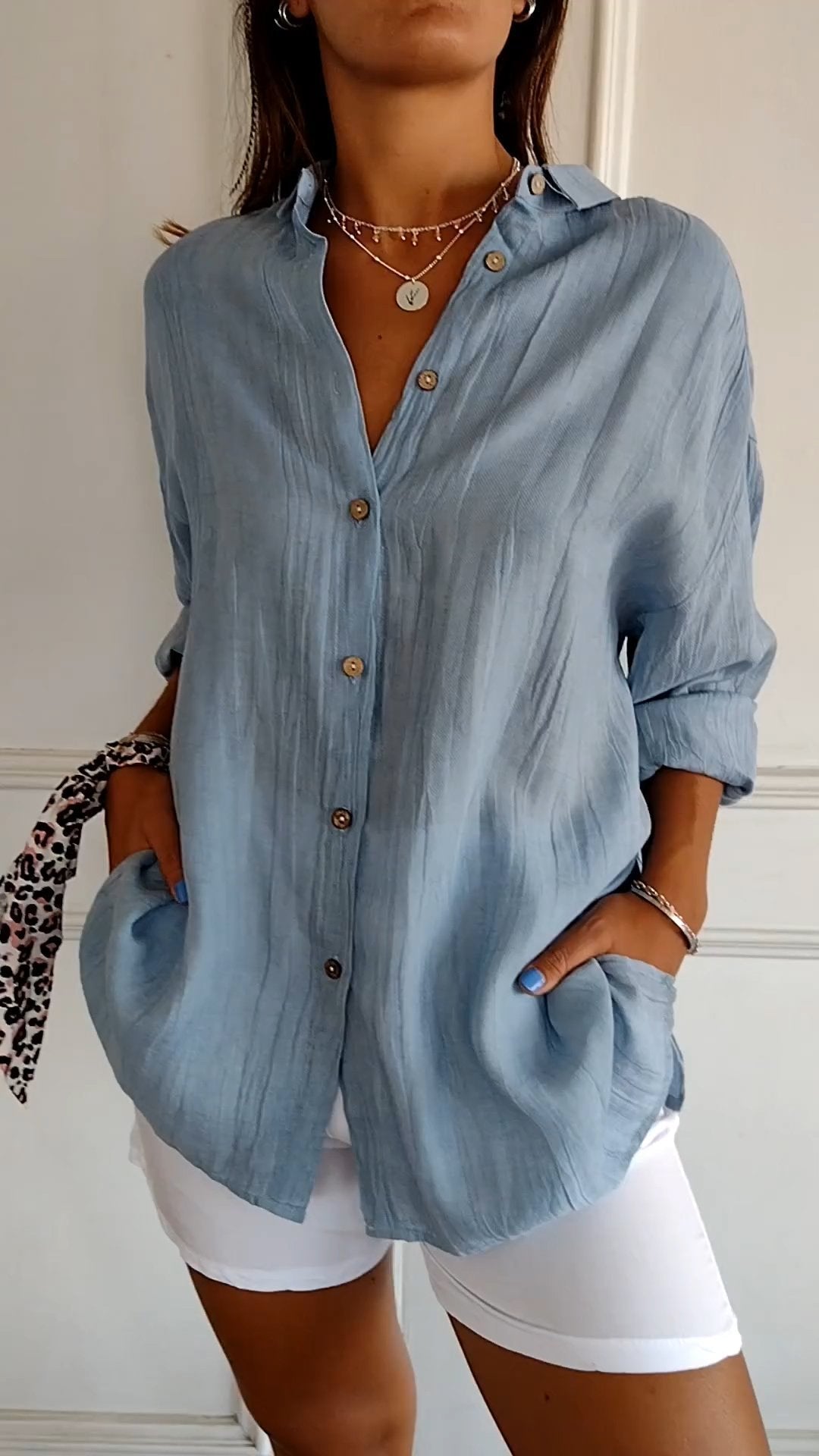 Valérie Tailored Cotton Blouse