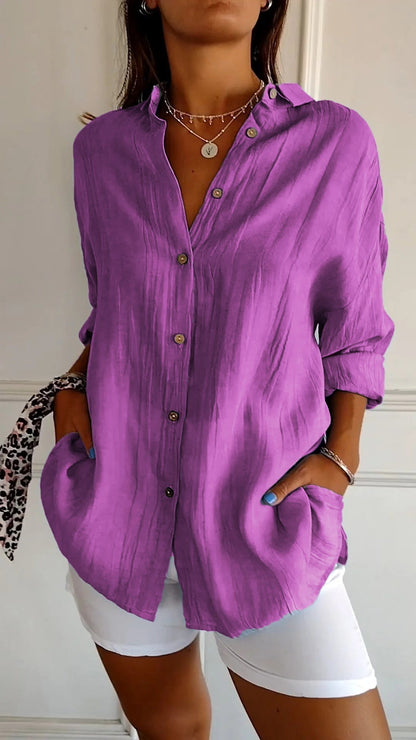 Valérie Tailored Cotton Blouse