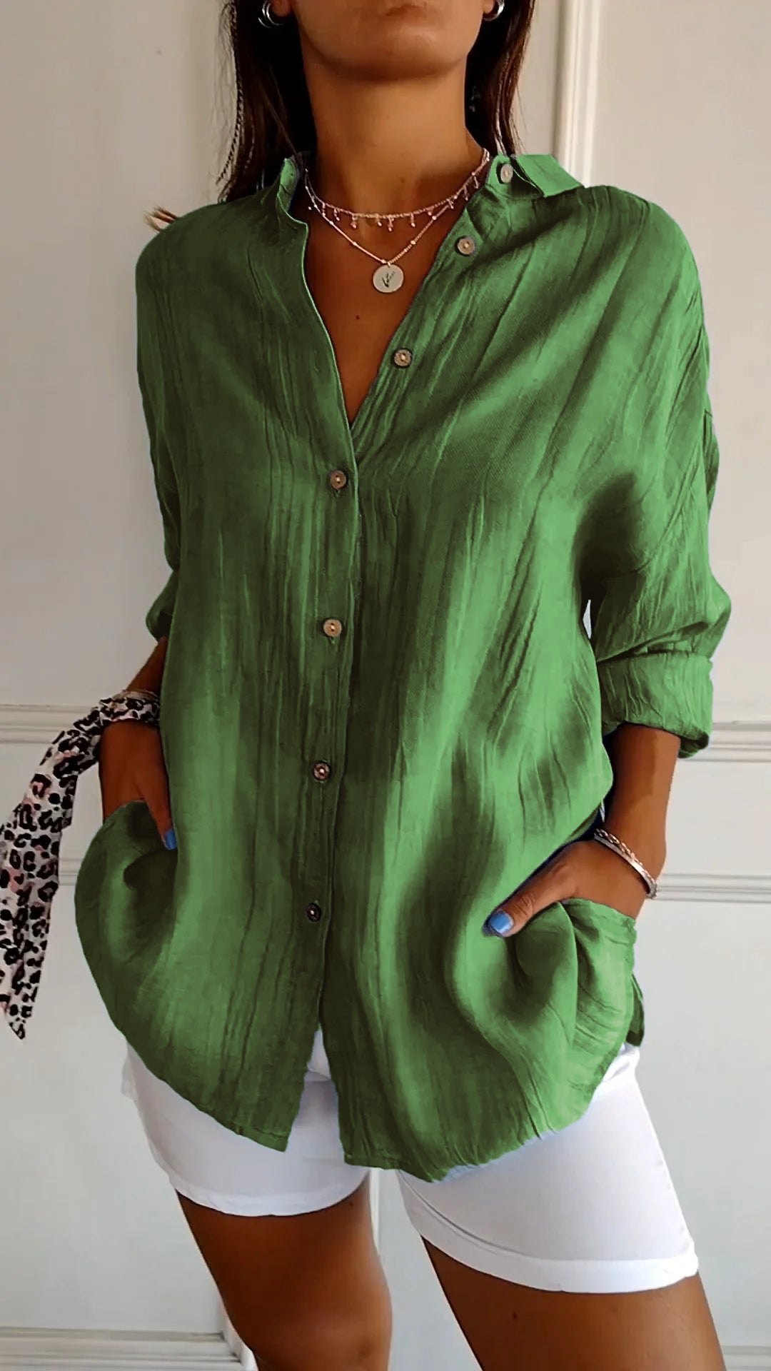Valérie Tailored Cotton Blouse