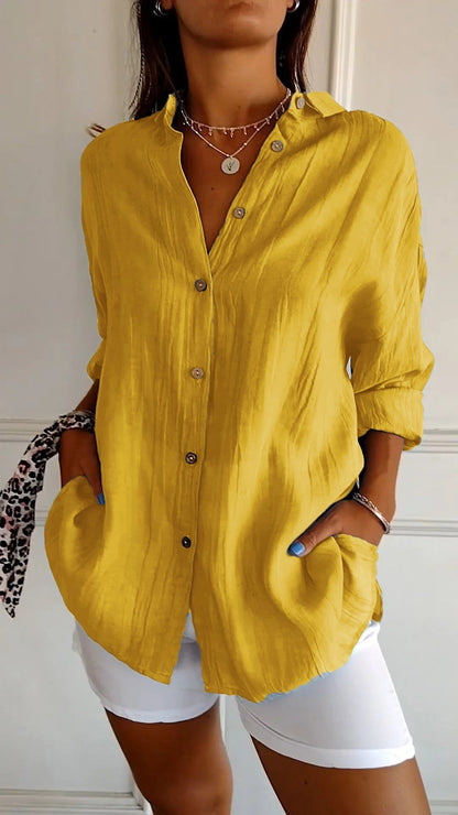 Valérie Tailored Cotton Blouse