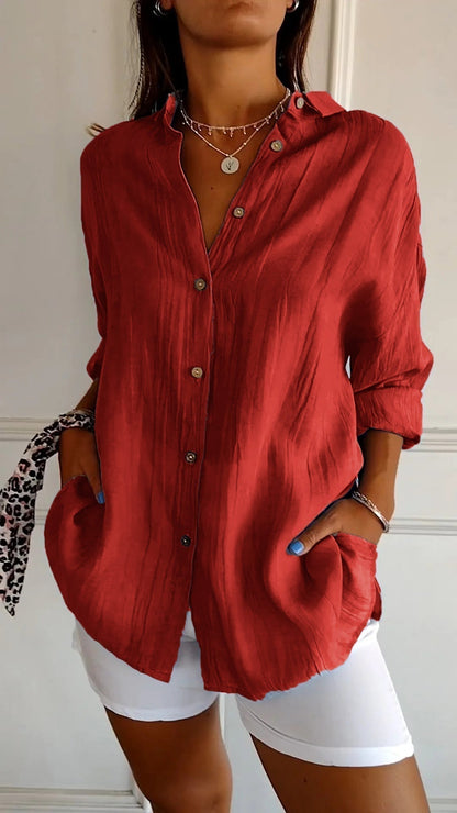 Valérie Tailored Cotton Blouse