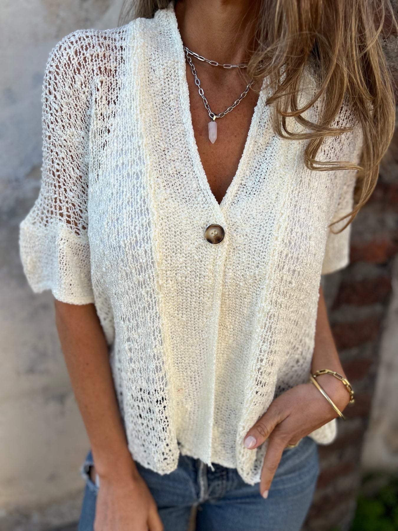 Emmeline Hollow Out Knit Top