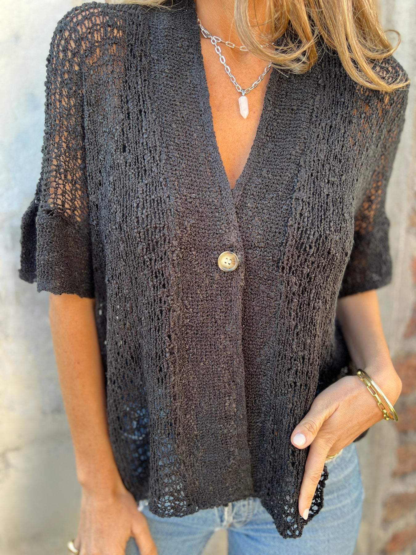 Emmeline Hollow Out Knit Top