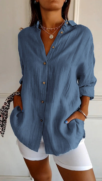 Valérie Tailored Cotton Blouse