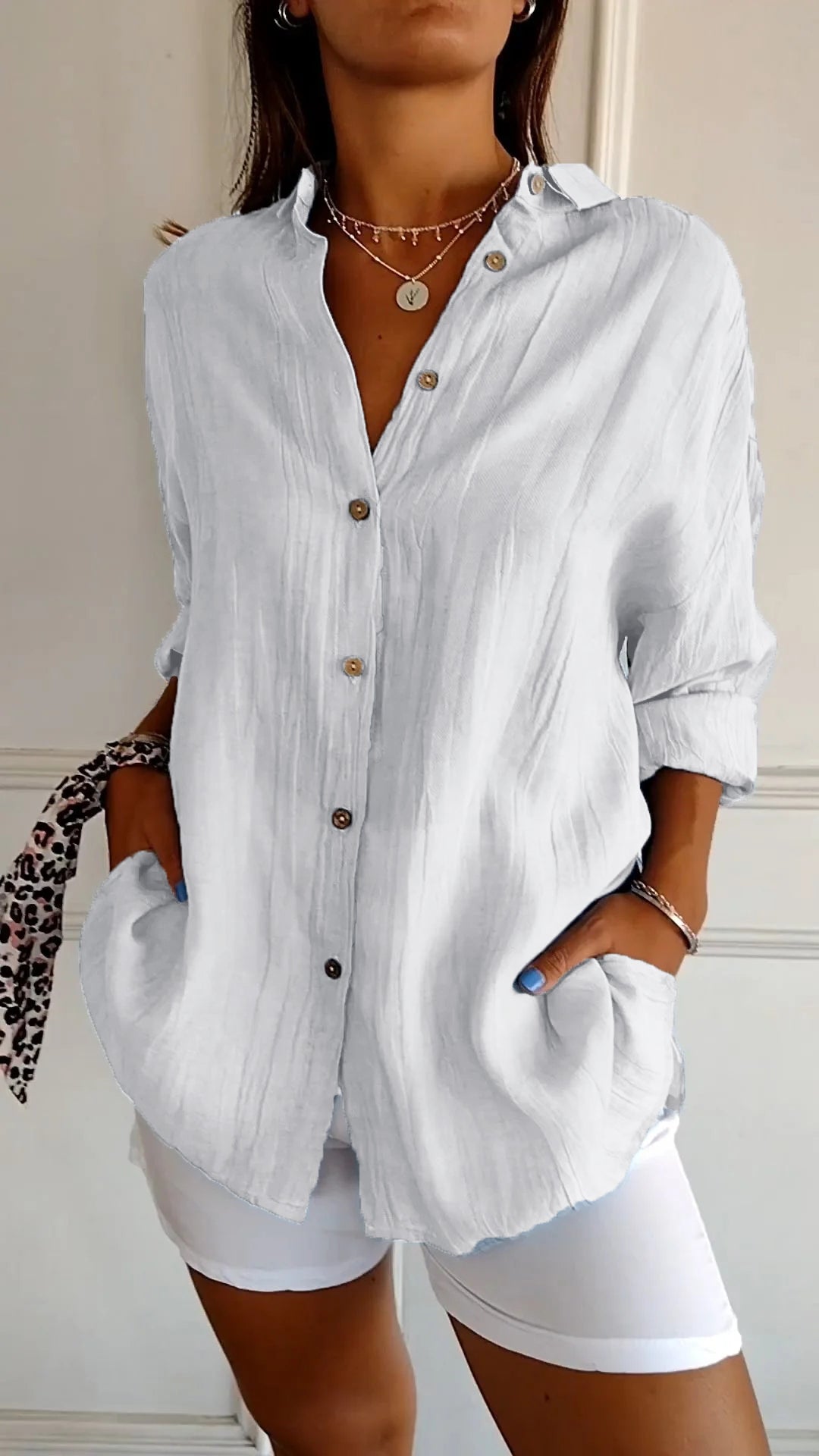 Valérie Tailored Cotton Blouse