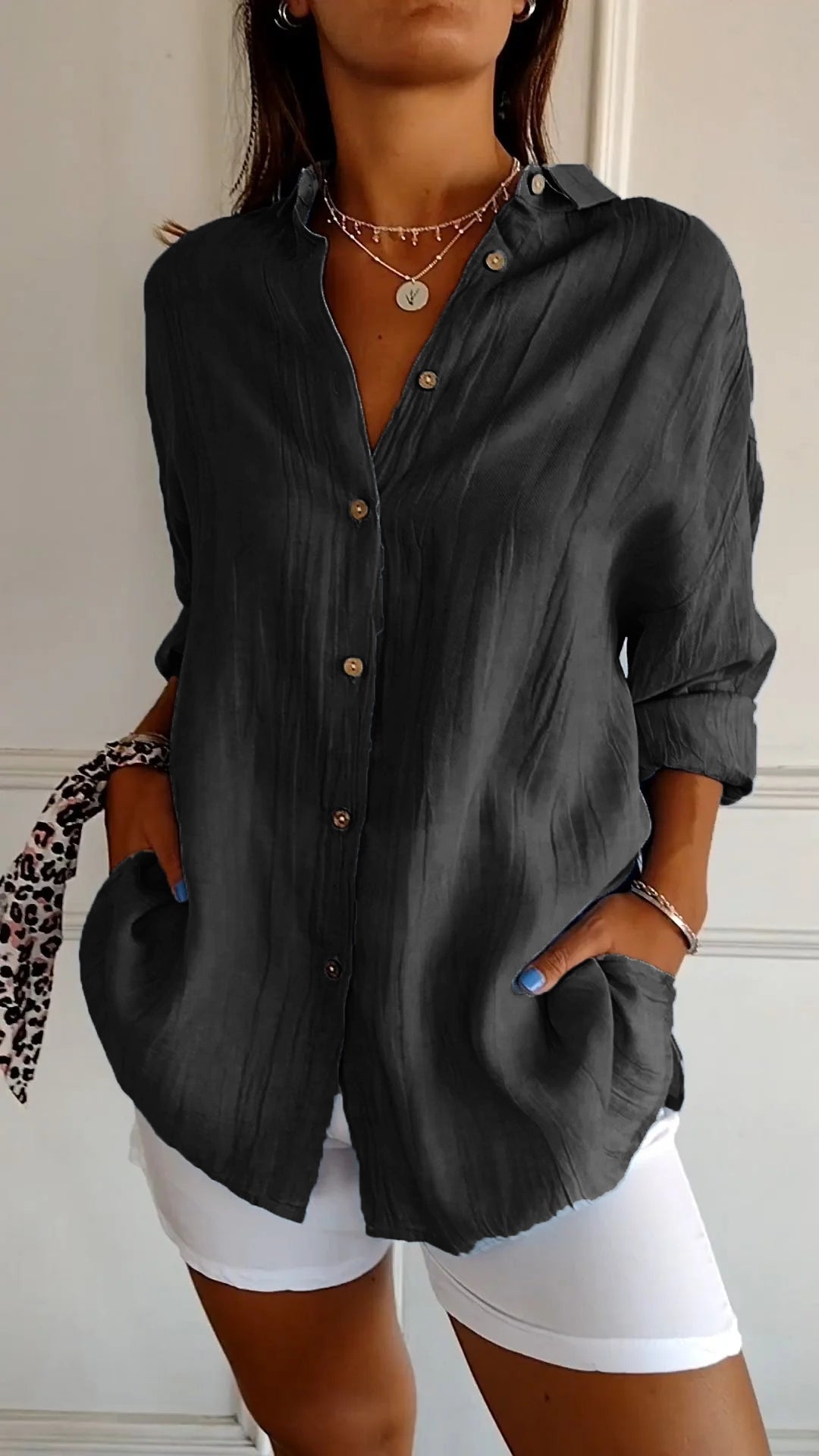 Valérie Tailored Cotton Blouse