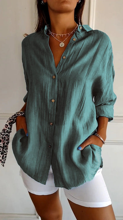 Valérie Tailored Cotton Blouse