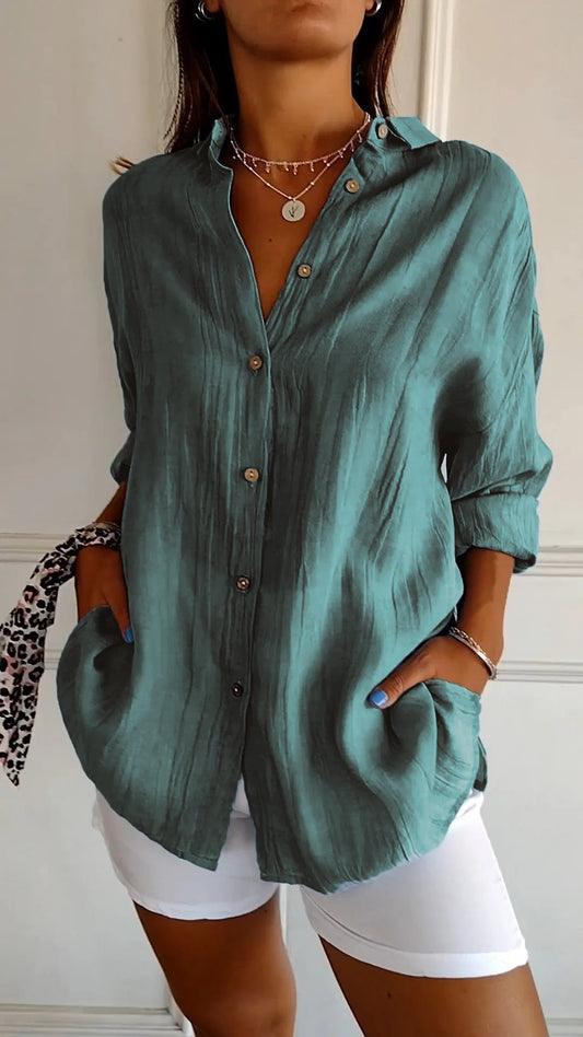Valérie Tailored Cotton Blouse
