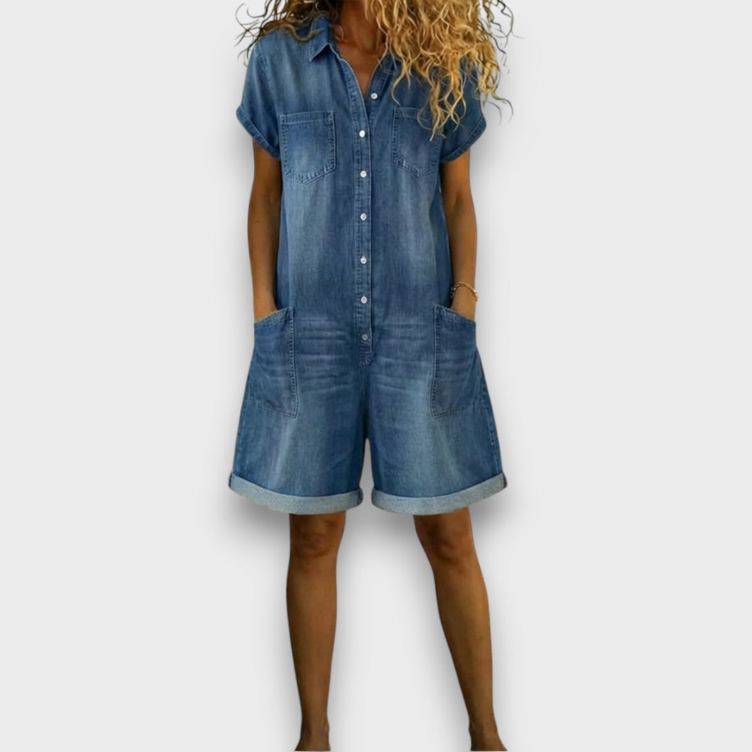 Kiera - Chic Denim Jumpsuit Jumpsuits product image