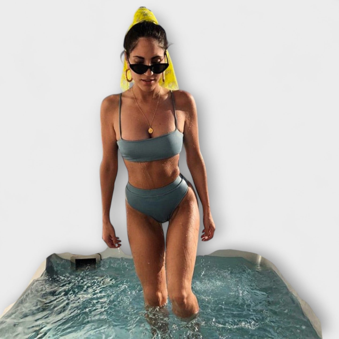 Zarae - Ribbed High-Cut Bikini Set – Ribbed High-Cut Bikini Set 4