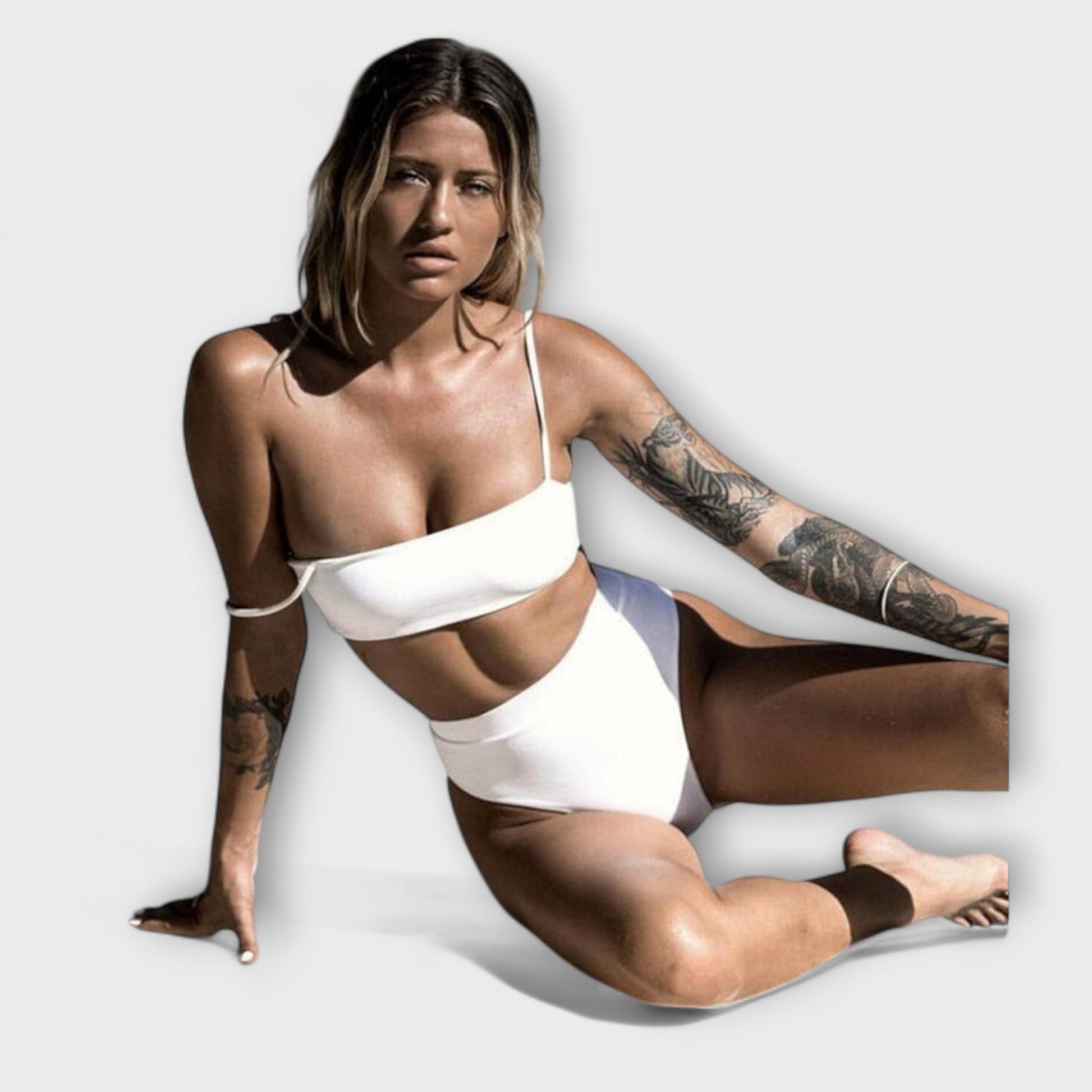 Zarae - Ribbed High-Cut Bikini Set – Ribbed High-Cut Bikini Set 7