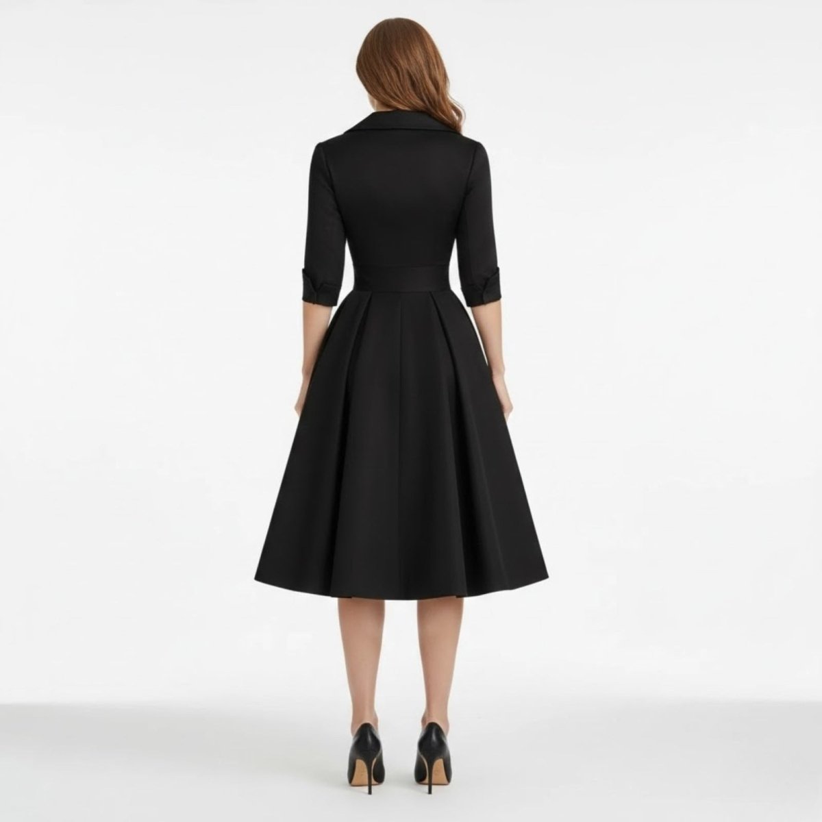 Detail shot of the waist tie on the Seraphina dress, demonstrating its adjustable and flattering fit.