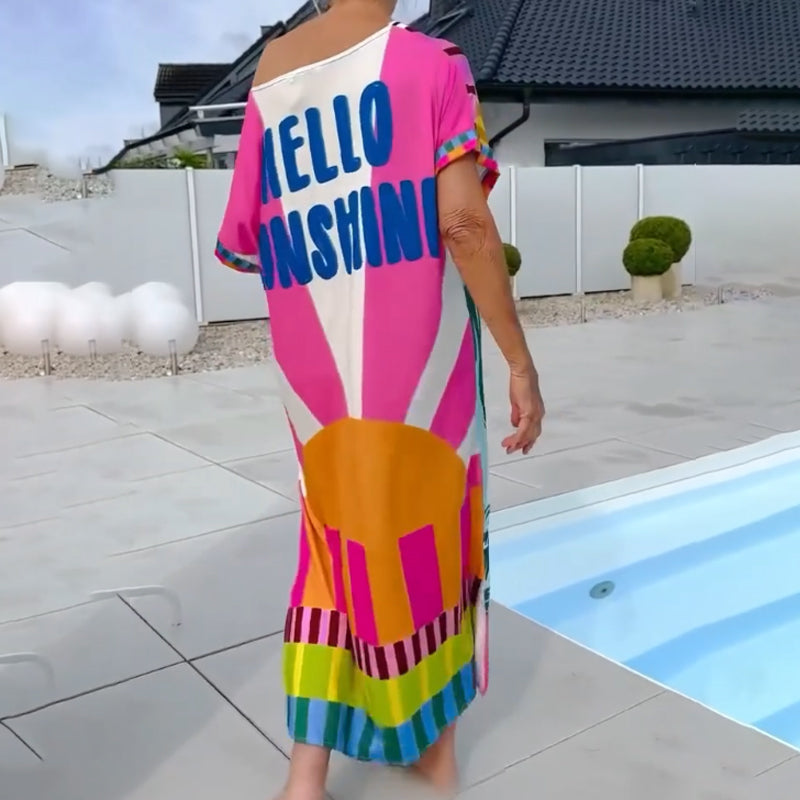 Antonia - Printed V-Neck Dress