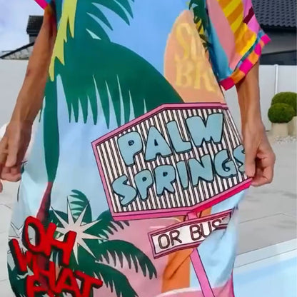 Antonia - Printed V-Neck Dress