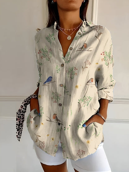 Delvigne Printed Button Up Shirt