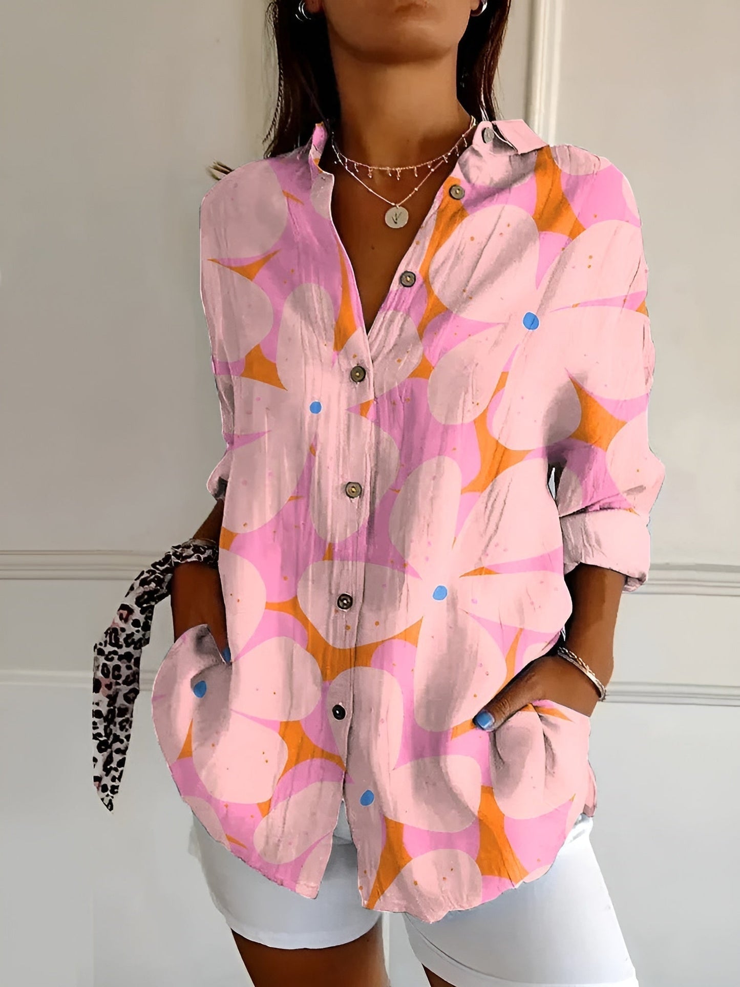 Delvigne Printed Button Up Shirt