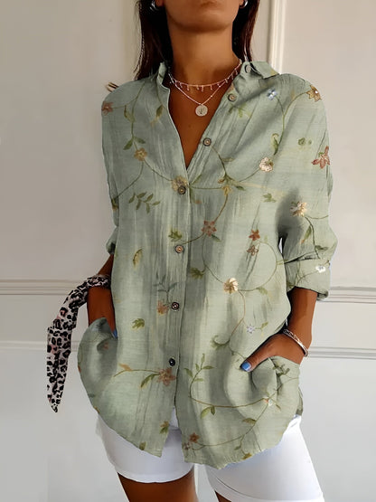 Delvigne Printed Button Up Shirt