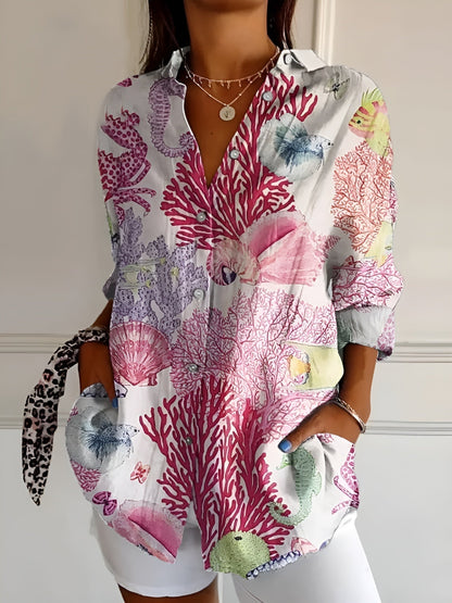 Delvigne Printed Button Up Shirt