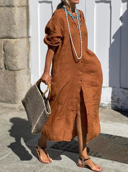 Persephone - Relaxed Button-Down Dress